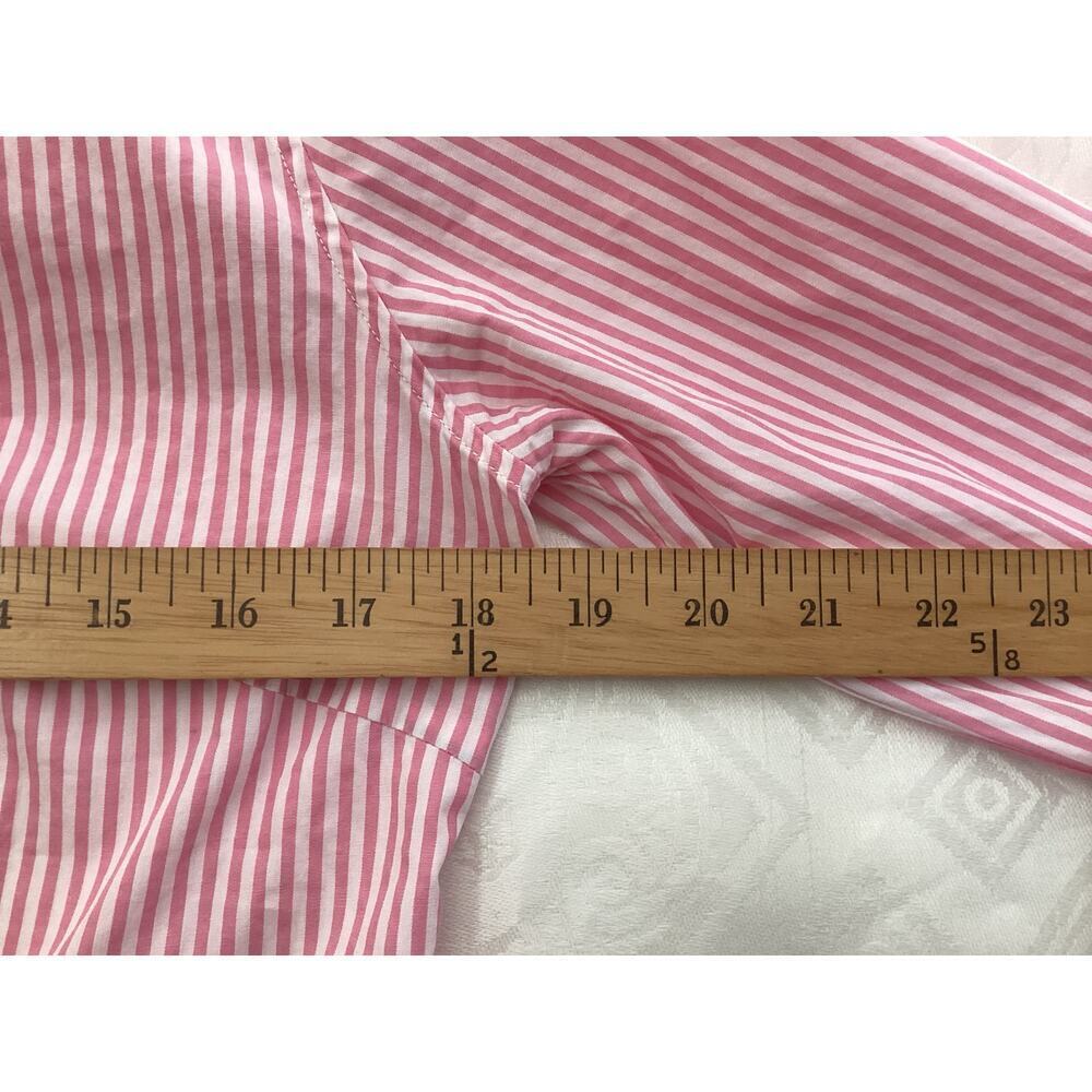 Vintage John Forsyth button down shirt pink stripe women’s sz 6 - Picture 8 of 8